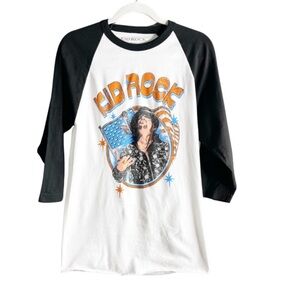 Kid Rock 3/4 sleeve graphic cotton t-shirt. Adult size S with black sleeve.